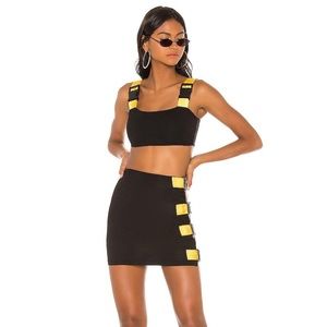 Superdown Black & Yellow Matching Set